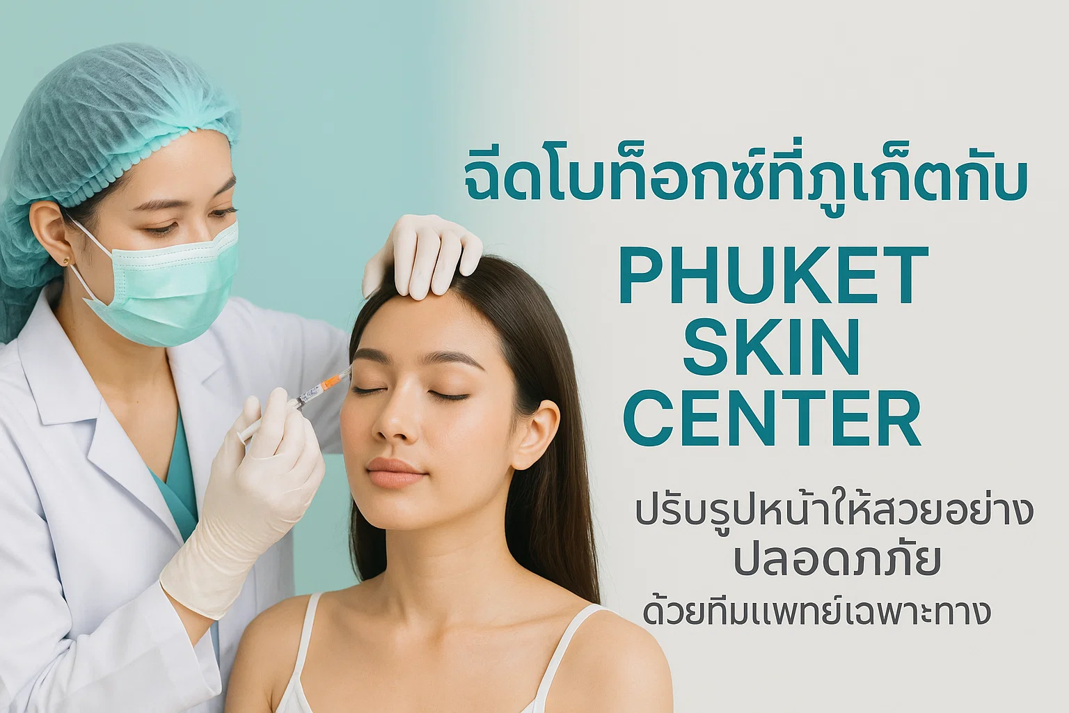 ฉีดโบท็อกที่ภูเก็ตกับ Phuket Skin Center ปรับรูปหน้าให้สวยอย่างปลอดภัย ด้วยทีมแพทย์เฉพาะทาง