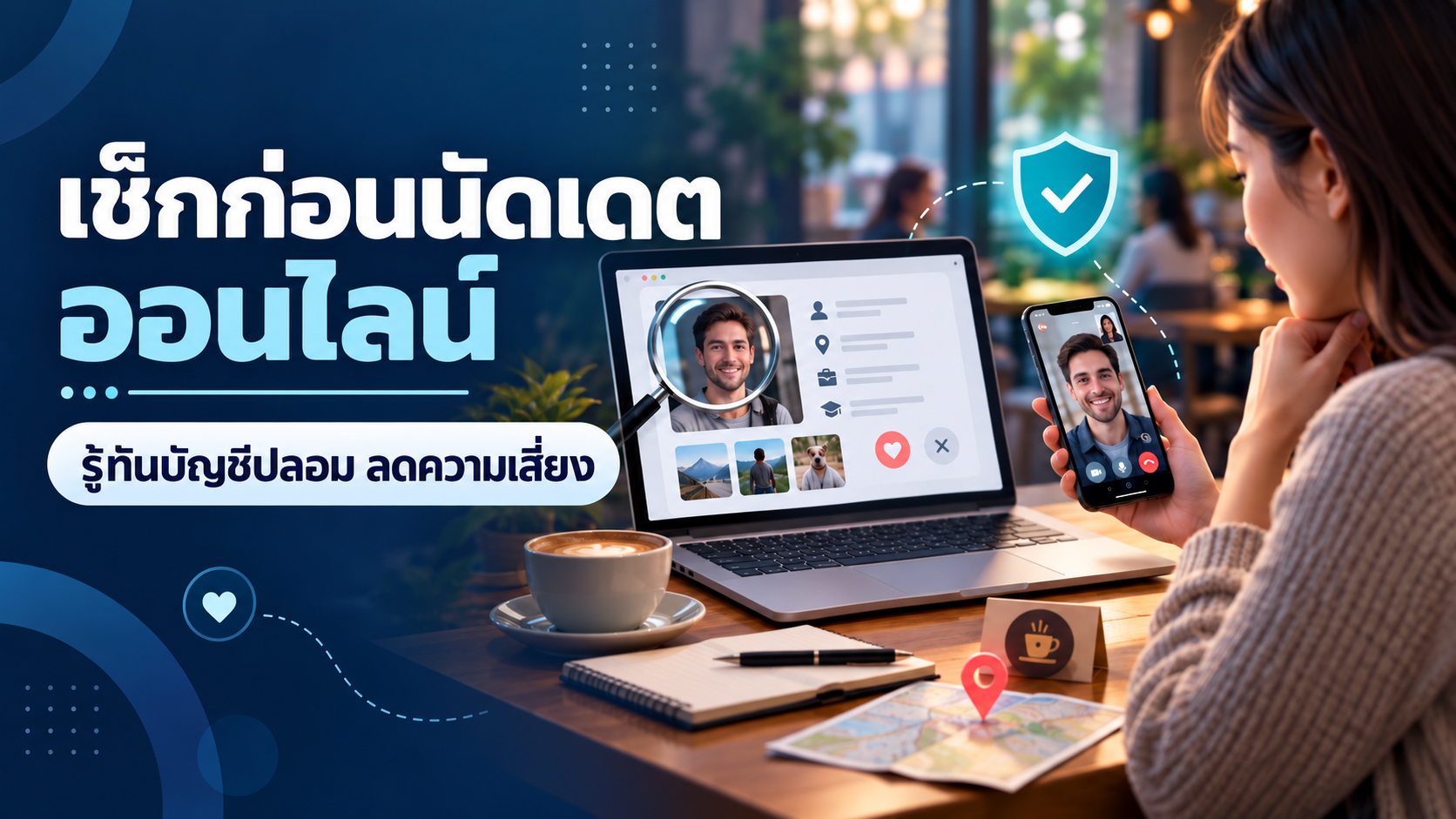 ตรวจตัวตนก่อนนัดเดตออนไลน์อย่างไร ลดความเสี่ยงบัญชีปลอมและ Romance Scam